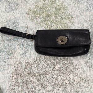 Kate Spade Black Leather Wristlet
